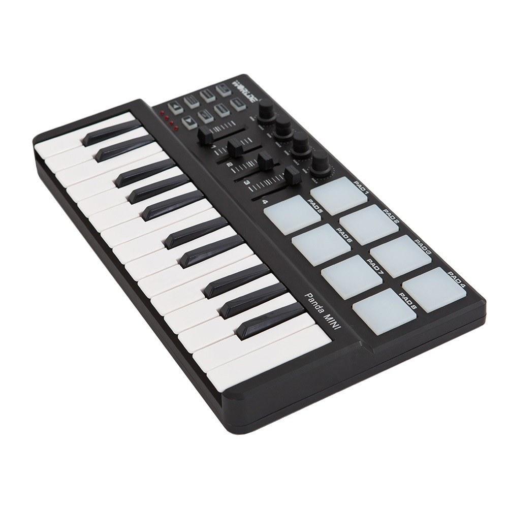 25-Key USB Keyboard and Drum Pad MIDI Controller