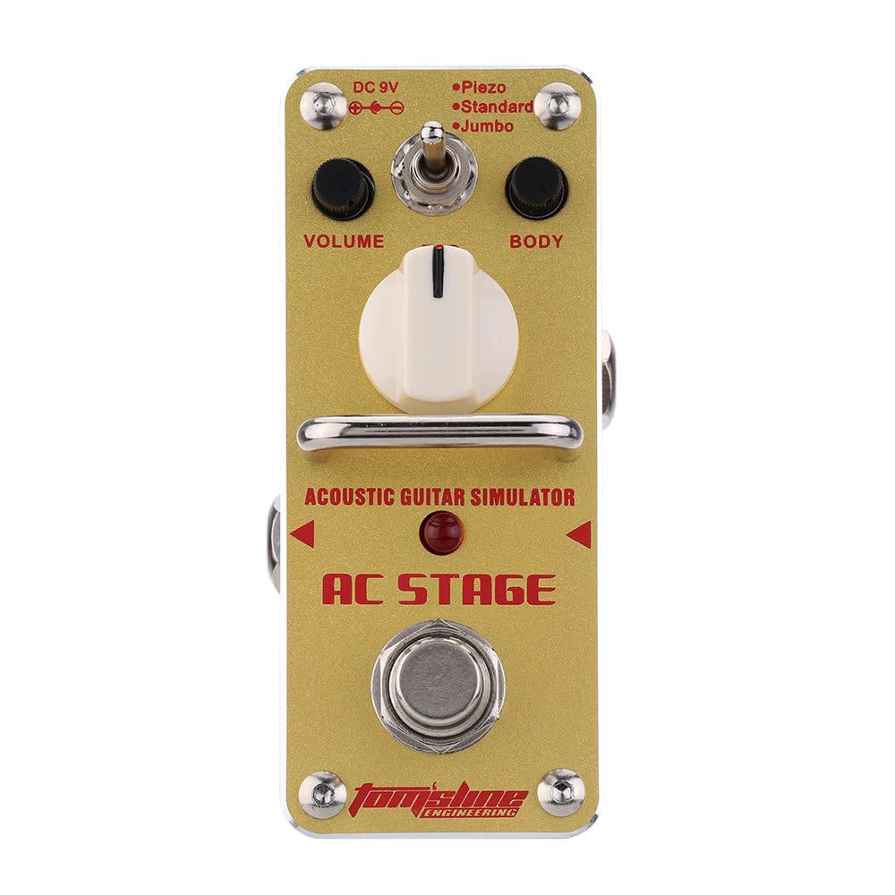 AC Stage Acoustic Guitar Simulator Mini Single Electric Effect Pedal with True Bypass