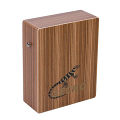 Portable Traveling Cajon Box Drum Hand Zebra Wood Persussion Instrument with Strap Carrying Bag