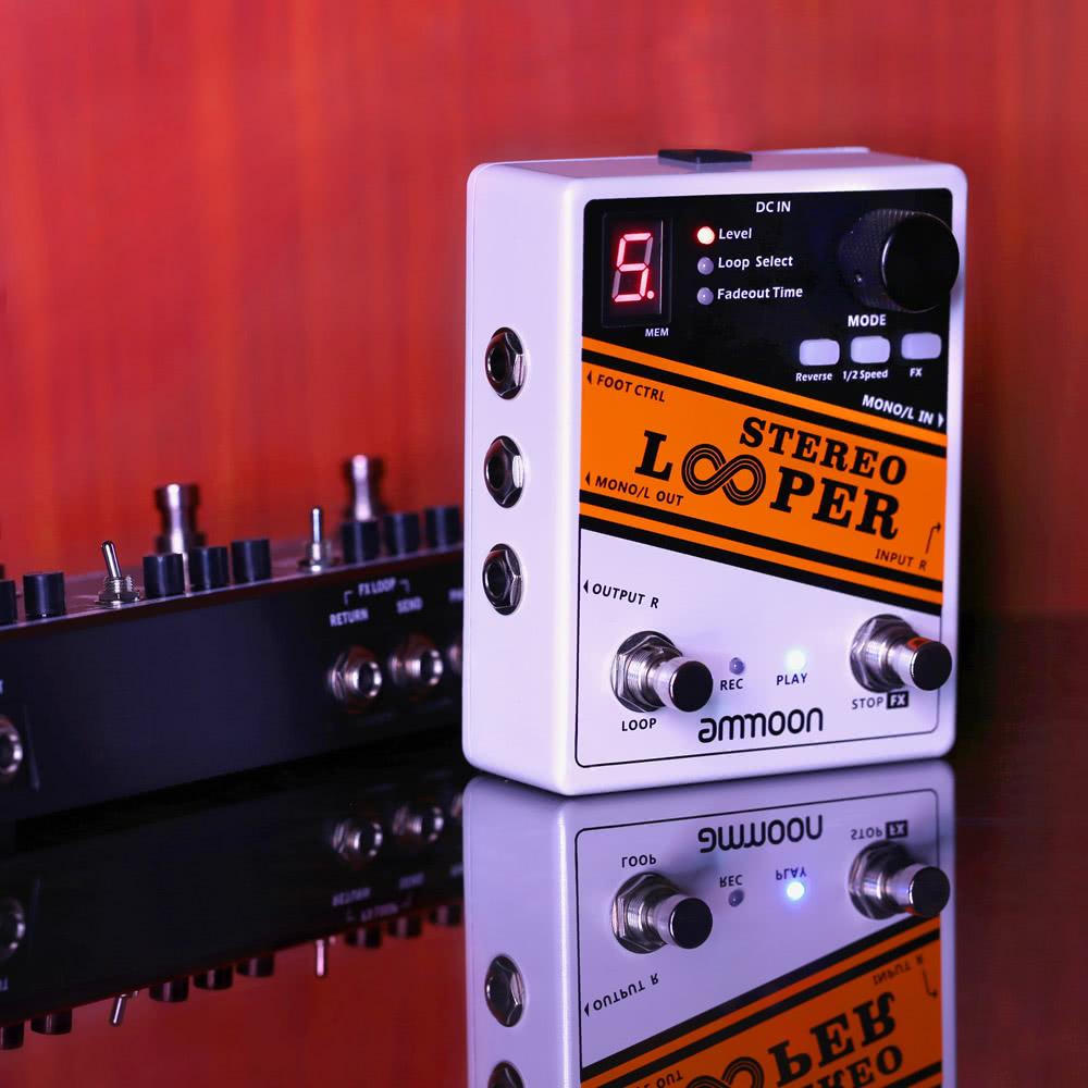 Loop Record Guitar Effect Pedal 10 Independent Loops Max