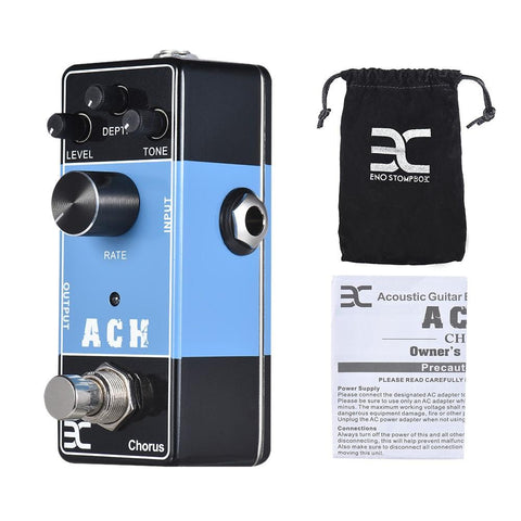 ENO EX Acoustic Guitar Effects Pedal Series ACH Chorus Effect Full Metal Shell True Bypass