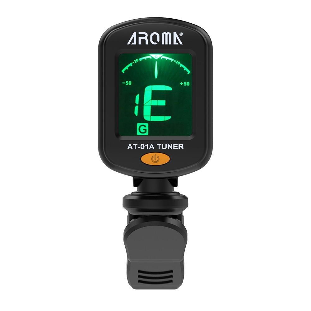 Rotatable Clip-on Tuner LCD Display for Chromatic Guitar Bass Ukulele Violin