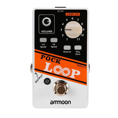 LOOP Looper Guitar Effect Pedal 11 Loopers Recording Time Supports 1/2 & 2X Speed Playback Reverse Functions True Bypass