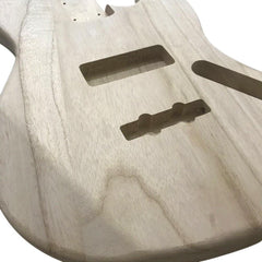 Polished Wood Type Electric Guitar Barrel DIY Maple Body For JB Style Bass