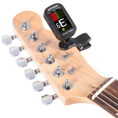 Clip-on Electric Tuner Color LCD Screen 360° Rotatable for Guitar Bass Violin Chromatic Ukulele Universal