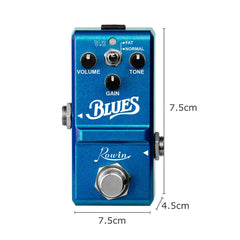 Blues Pedal Wide Range Frequency Response Style Overdrive Effect for Guitar