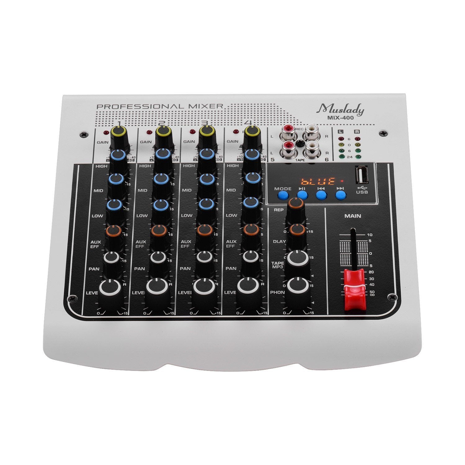 6-Channel Audio Mixer Mixing Console