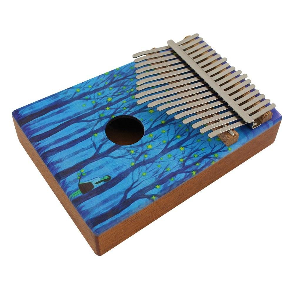 17-Key Portable Wooden Kalimba Thumb Piano Mbira
