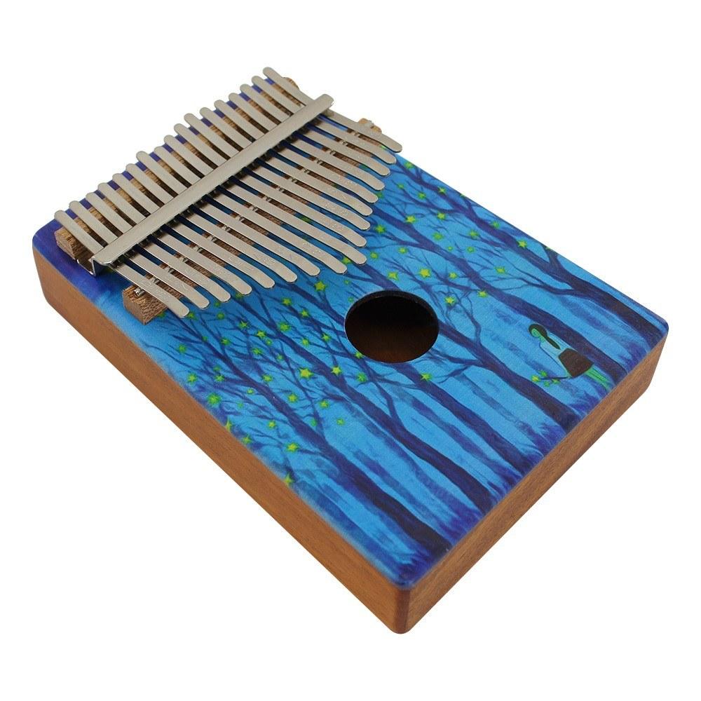 17-Key Portable Wooden Kalimba Thumb Piano Mbira