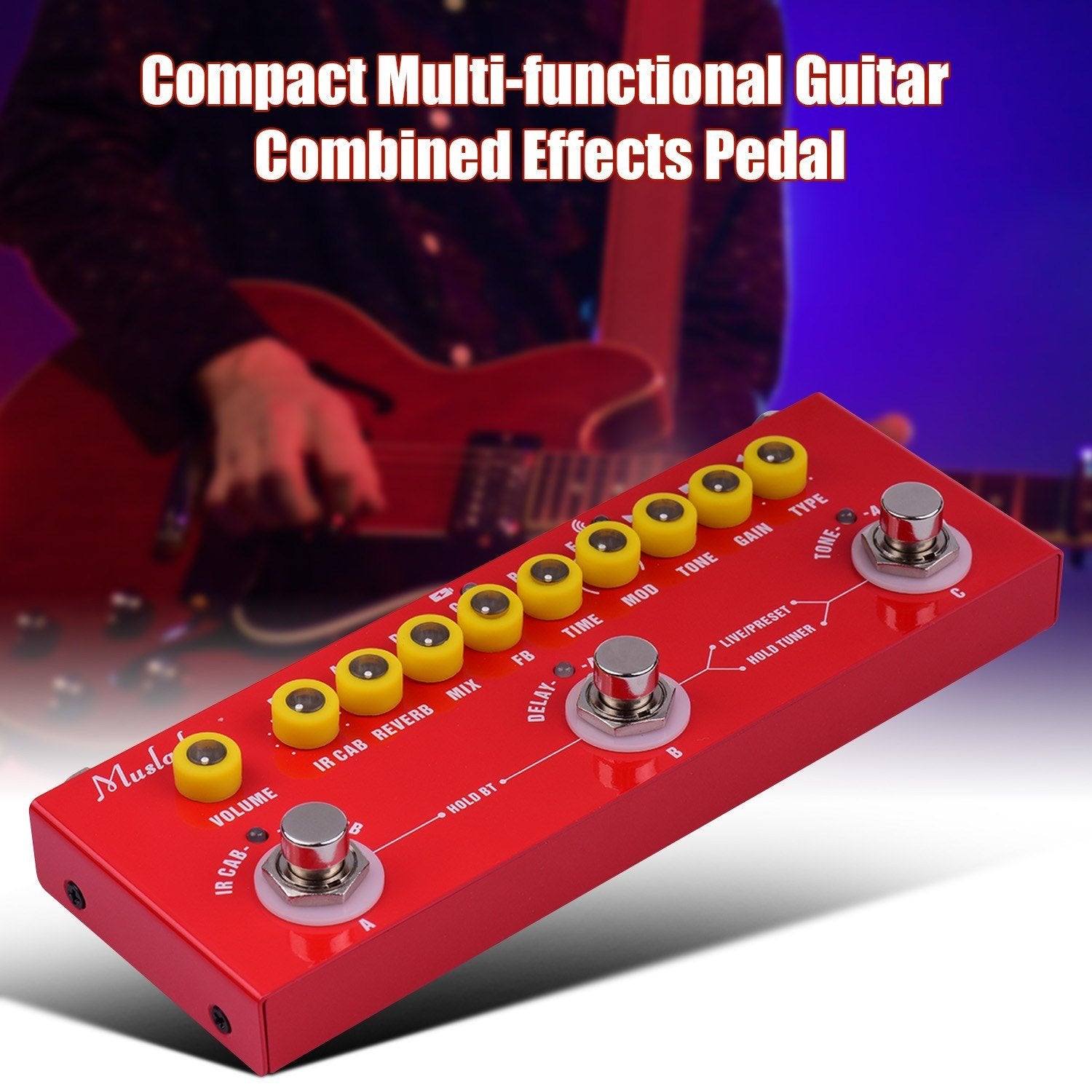 Portable Multi-functional Electric Guitar Combined Effects Pedal