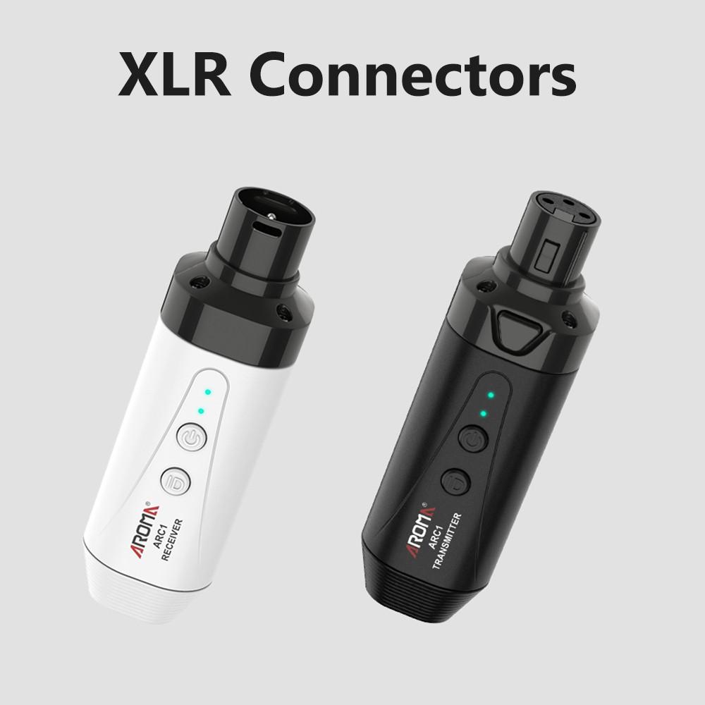 Microphone Wireless Transmission System 4 Channels Max. 35m Effective Range XLR Connection