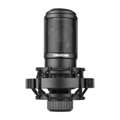 Side-address Microphone Wired Condenser Mic Cardioid Pickup Pattern with Shock Mount and Tripod