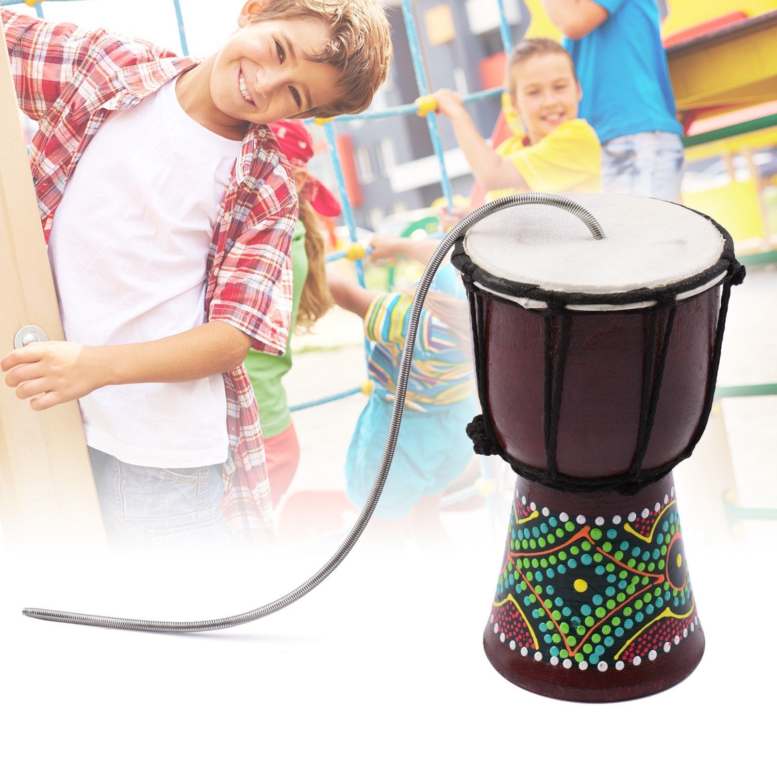 4.7 Inch Spring Drum Thunder Tube Sound Maker Percussion Musical Toy