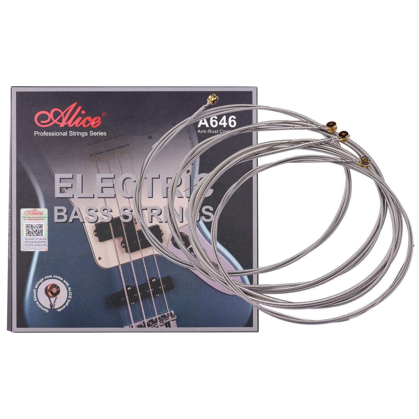 Electric Bass Strings Hexagonal Core Iron Alloy Winding for 4-String 22-24 Frets