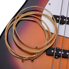 Electric Bass Strings Hexagonal Core Bronze Iron Alloy Winding for 4-String 22-24 Frets