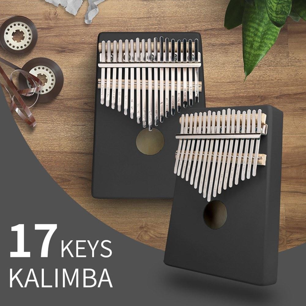 17 Keys C-Tune Thumb Piano Kalimba Portable Solid Wood Finger