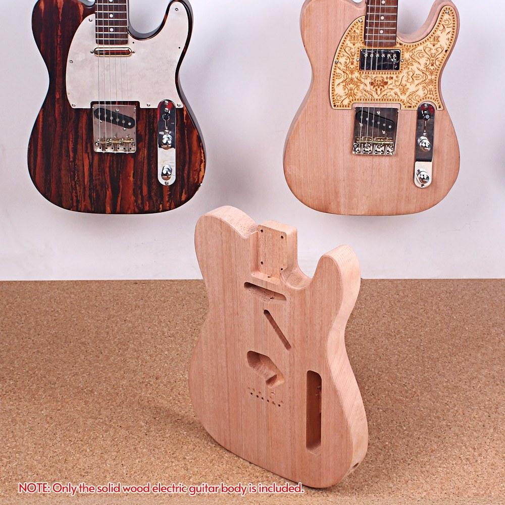 Electric Guitar Body Solid Wood DIY Accessory Natural Color