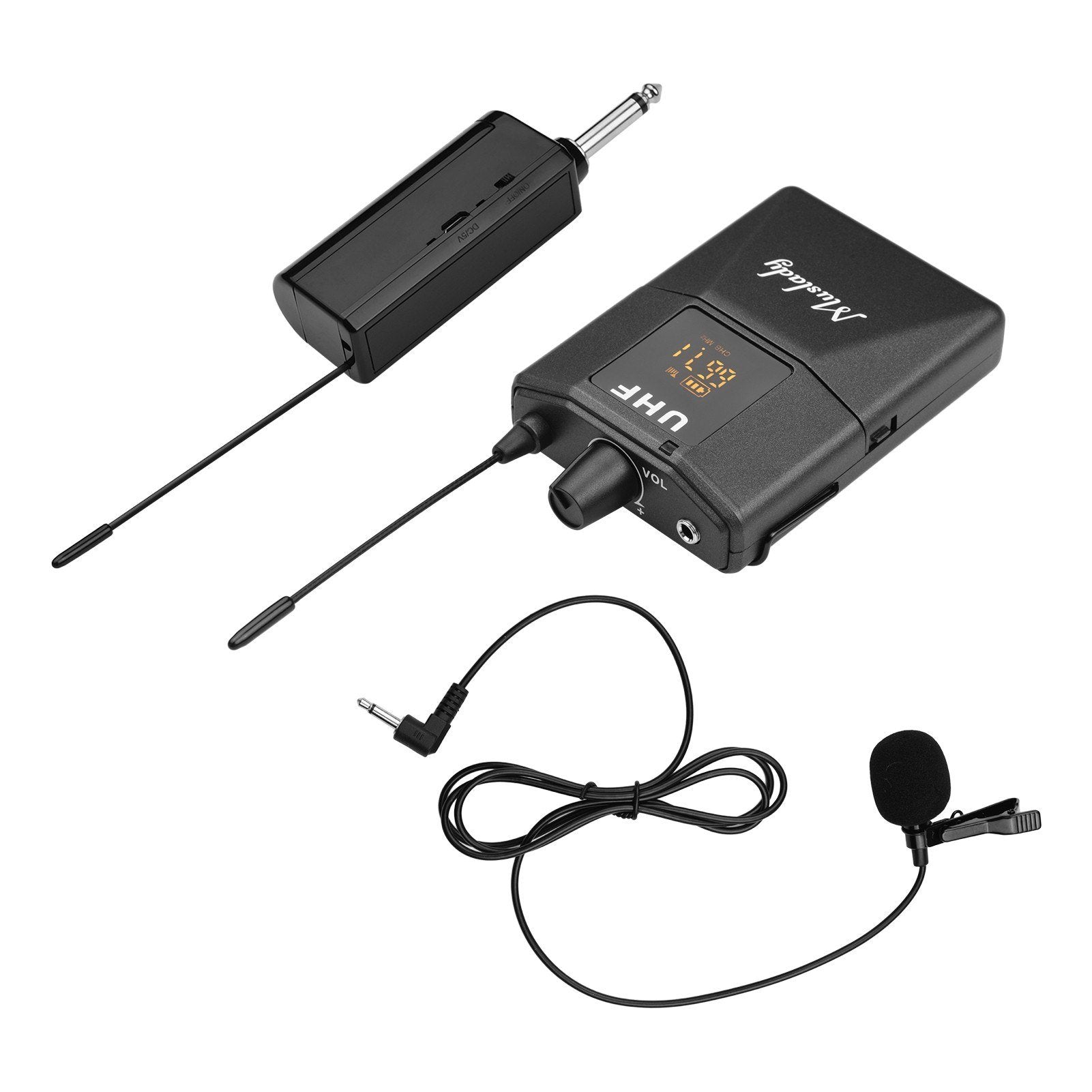 UHF Wireless Lavalier Microphone System 1 TX and 1 RX