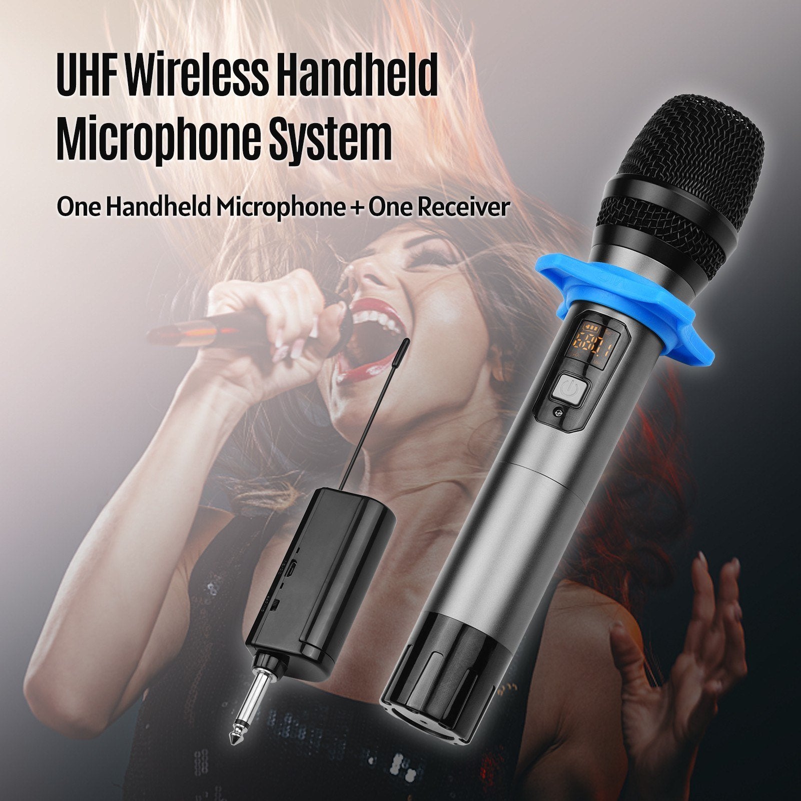 UHF Wireless Microphone System 1 TX and 1RX