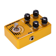 Overdrive Guitar Effect Pedal with Bass Treble Gain Level Controls and True Bypass Design