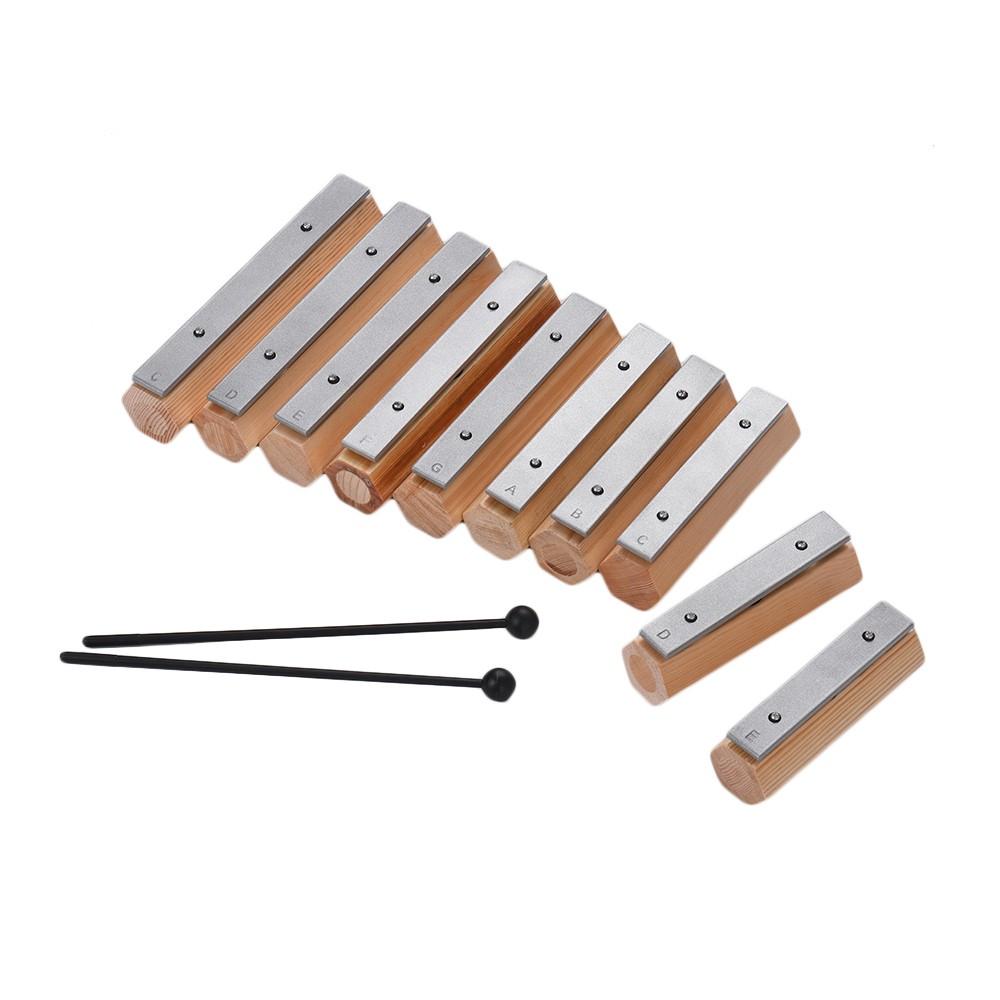 10 Notes Xylophone Glockenspiel Disconnect-type Design Percussion Instrument