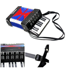 17-Key 8 Bass Mini Small Accordion Educational Musical Instrument Rhythm Band Toy