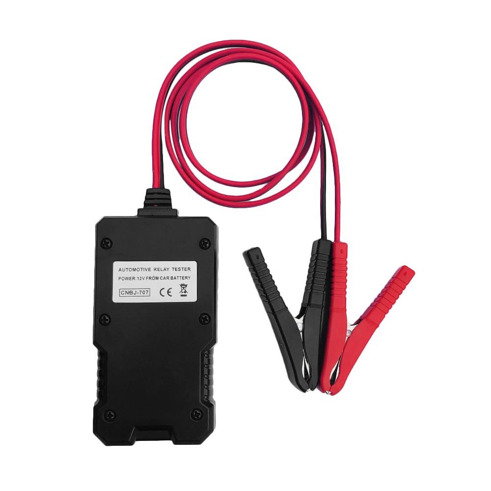 Car Battery Checker Electronic Relay Tester with Clips Auto Diagnostic Tool 12V