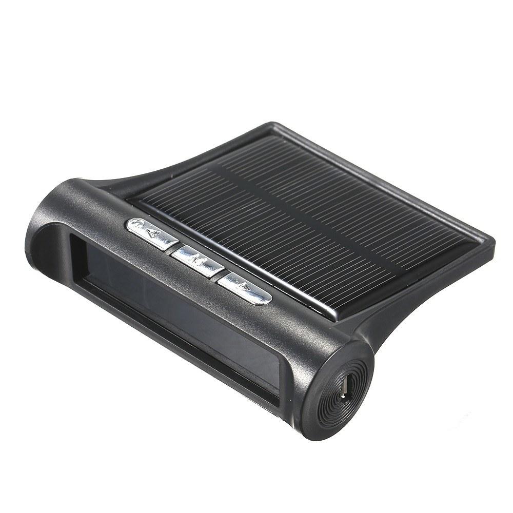 Car TPMS Tire Pressure Digital Solar Energy Monitoring System with 4 External Sensors