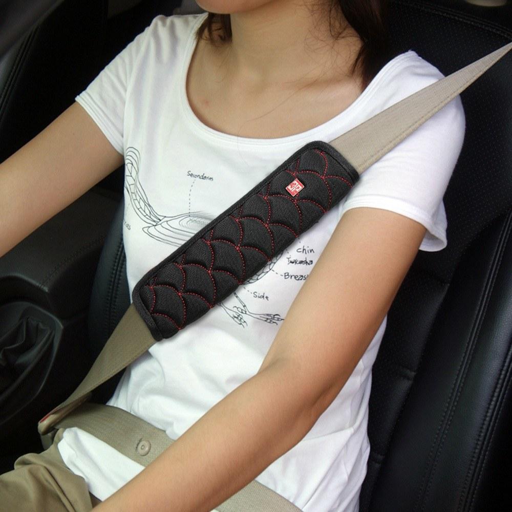 3PAUTO 1Pair Safety Belt Cover Car Protector Seat Strap Seatbelt Pad Covers