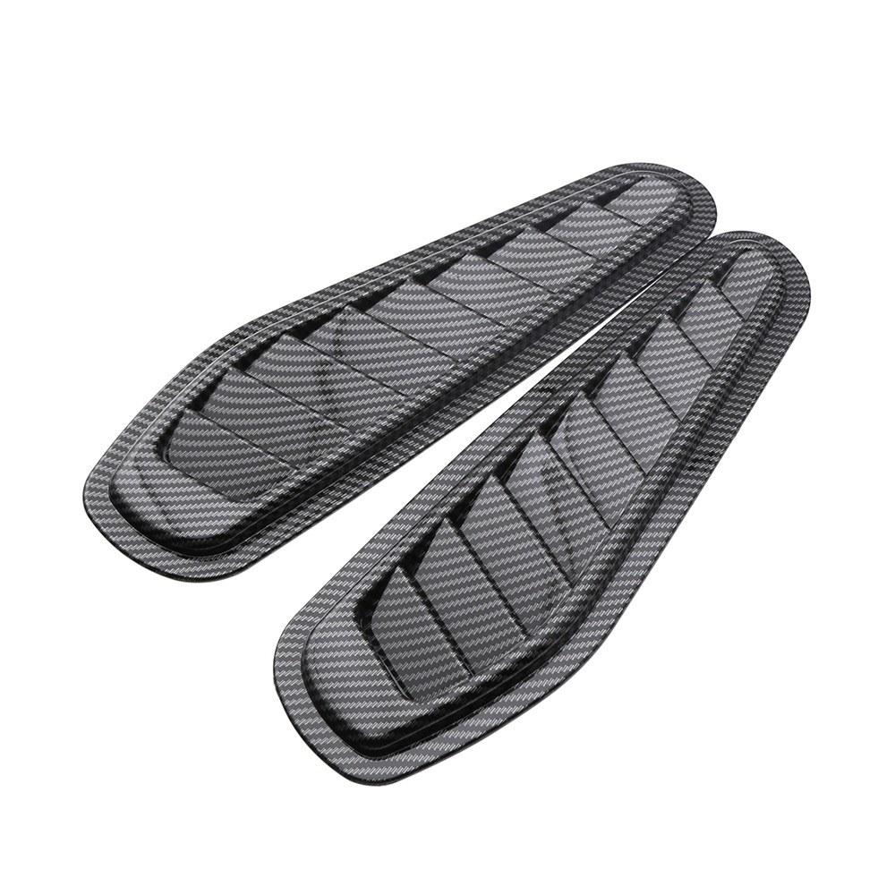 Universal Car Decorative Air Flow Intake Scoop Vent Cover Hood Fender 1 Pair