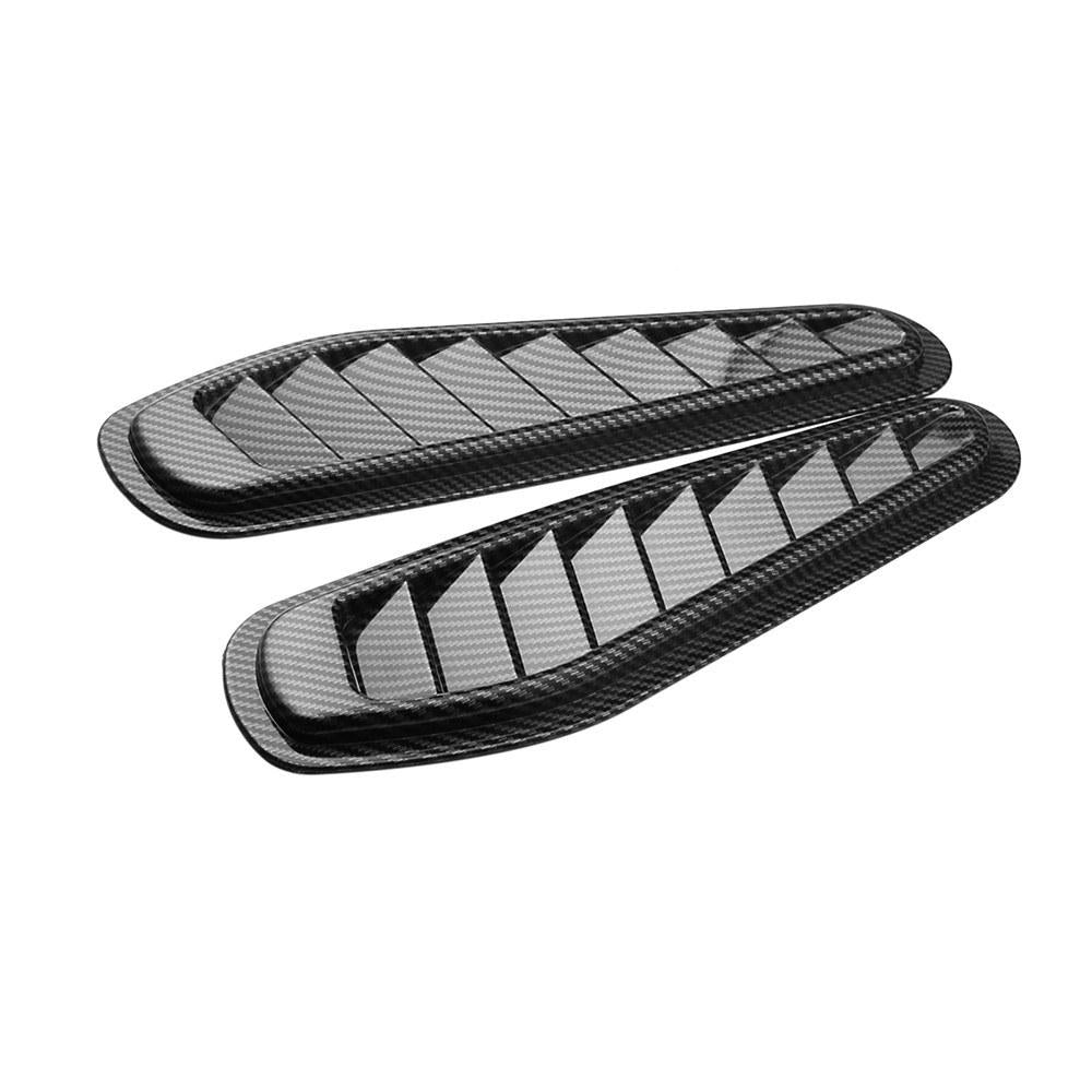 Universal Car Decorative Air Flow Intake Scoop Vent Cover Hood Fender 1 Pair