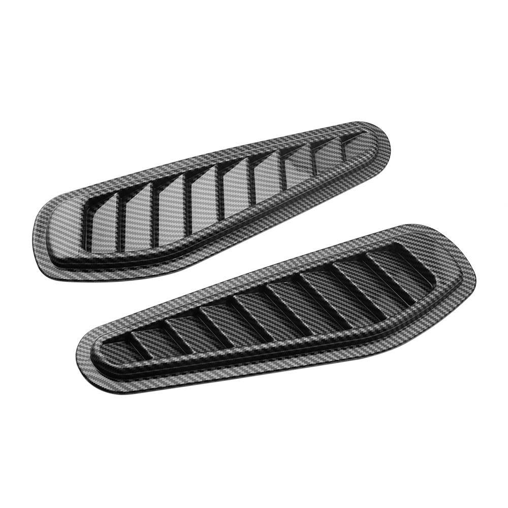 Universal Car Decorative Air Flow Intake Scoop Vent Cover Hood Fender 1 Pair