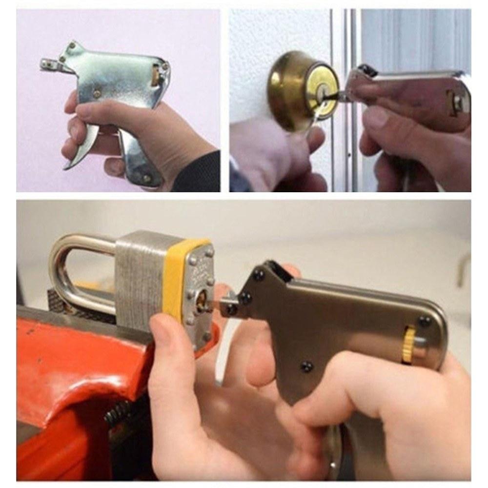 Door Opener Broken Key Remover Strong Lock Pick Pistol Set Locksmith Practice Repair Tools Kit
