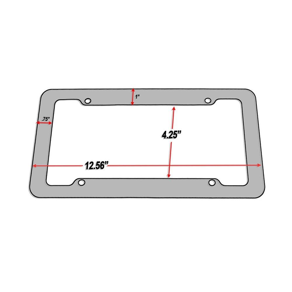 Auto License Plate Number Car Shield Kit Clear Tinted Acrylic Cover Frame Screw