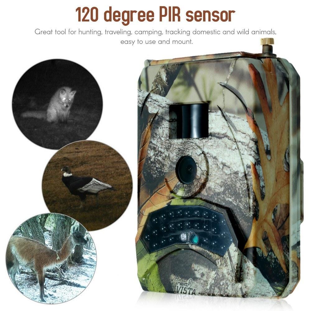 1080P Angle Trail Camera 120 Degree Infrared LED Hunting IP56 Waterproof