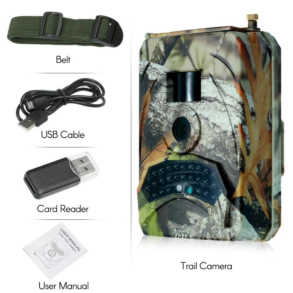 1080P Angle Trail Camera 120 Degree Infrared LED Hunting IP56 Waterproof