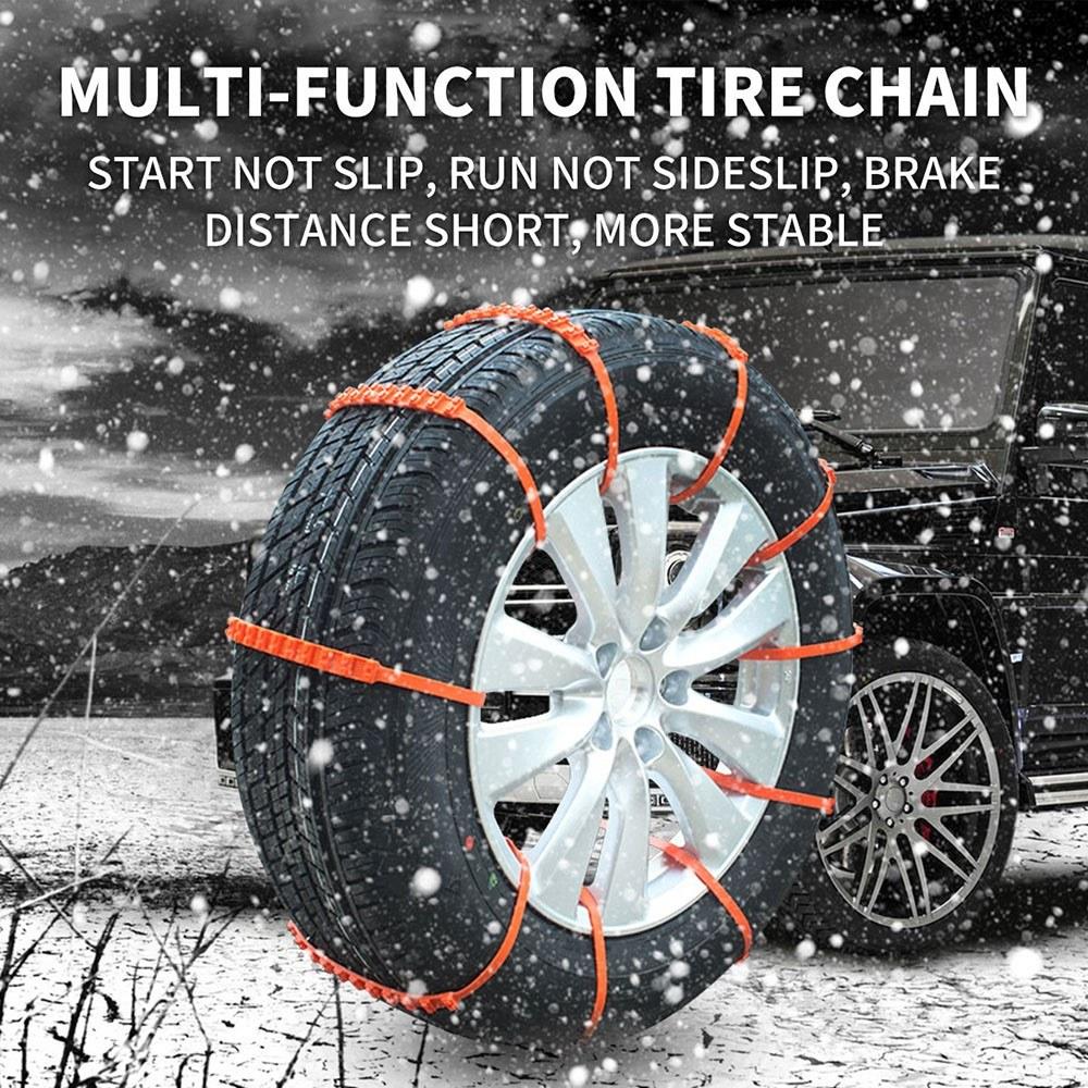 Car Tire Anti-skid Strap Non-slip Zip Grip Strip Adding Traction Snow Ice Mud Prevention