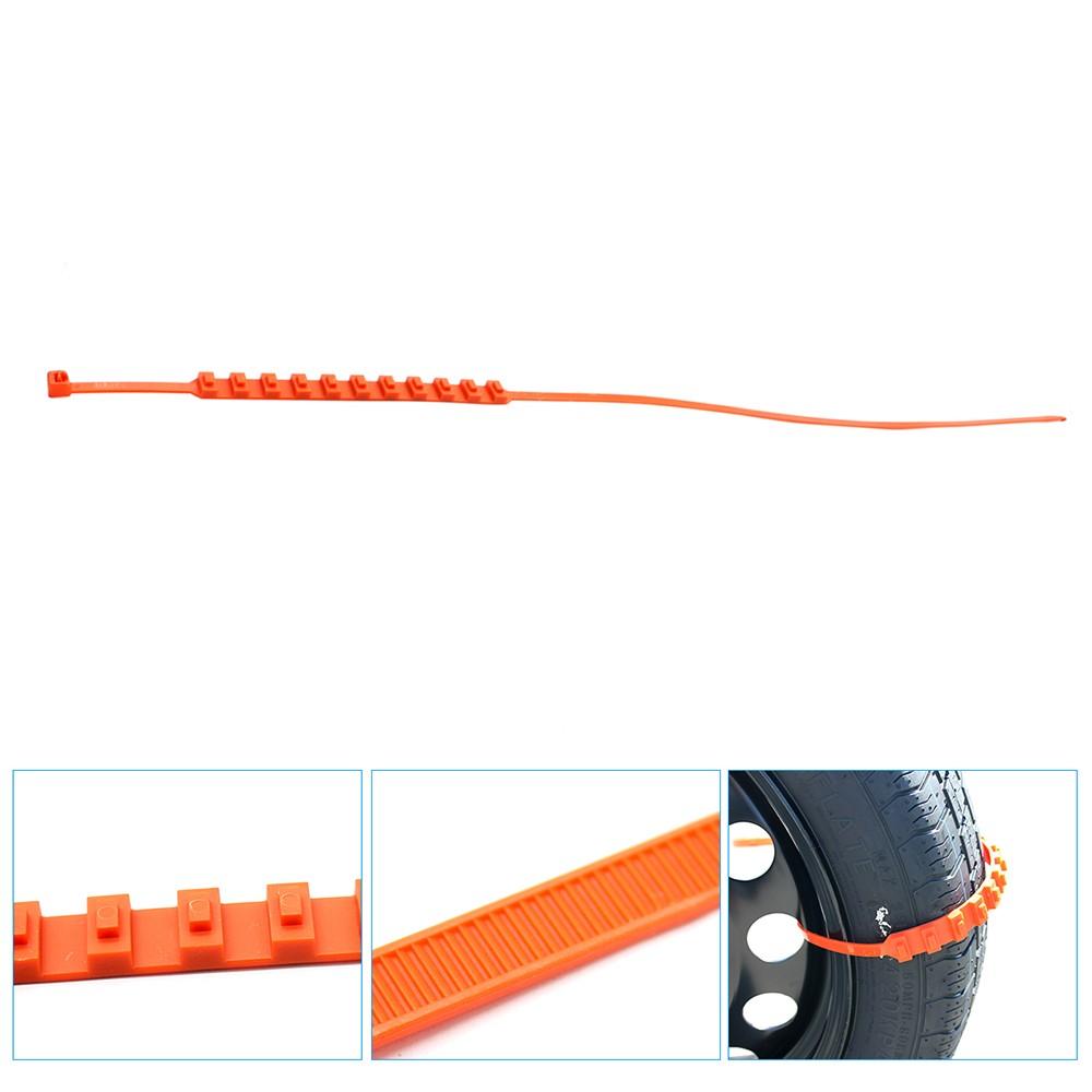 Car Tire Anti-skid Strap Non-slip Zip Grip Strip Adding Traction Snow Ice Mud Prevention