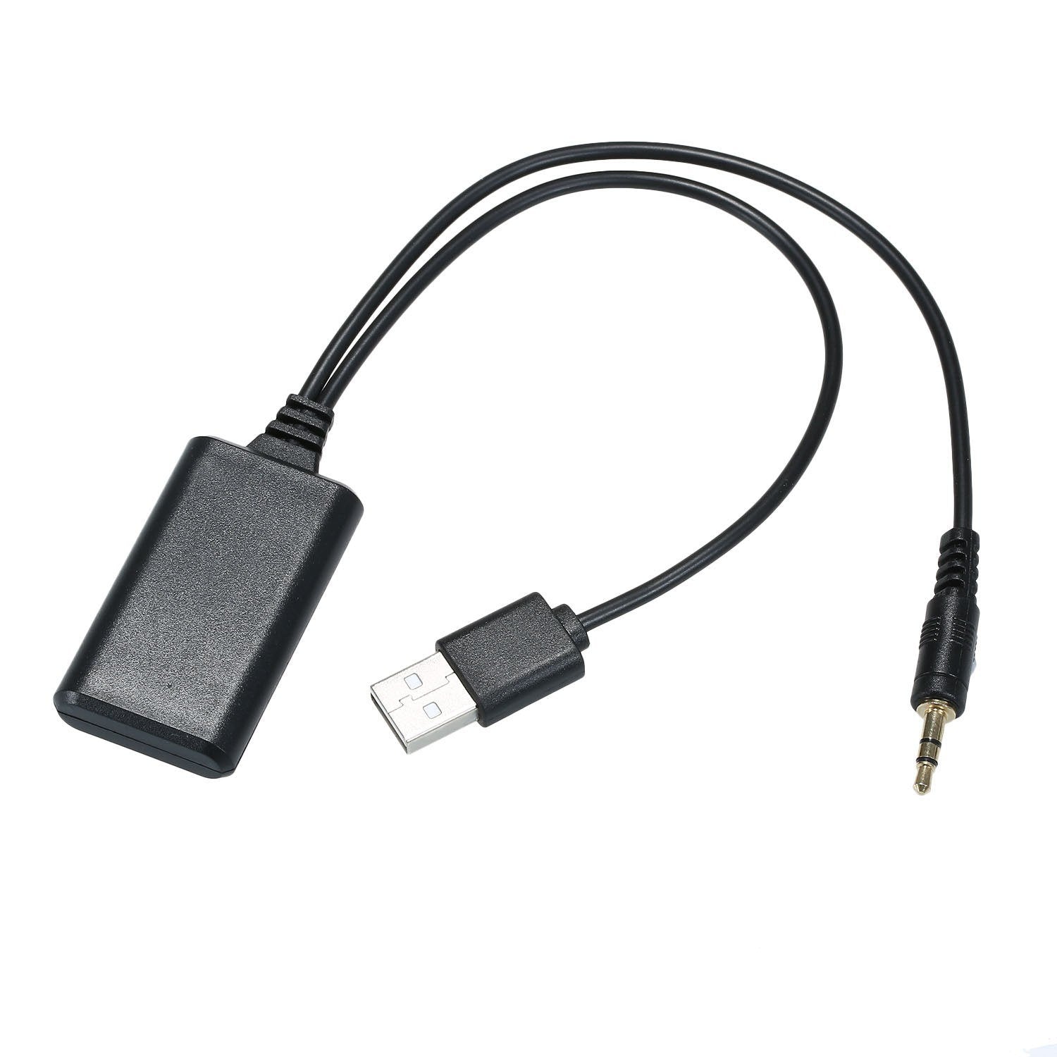 Car AUX BT Adapter Universal Wireless USB 3.5MM Stereo Music Receiver Replacement for Hyundai