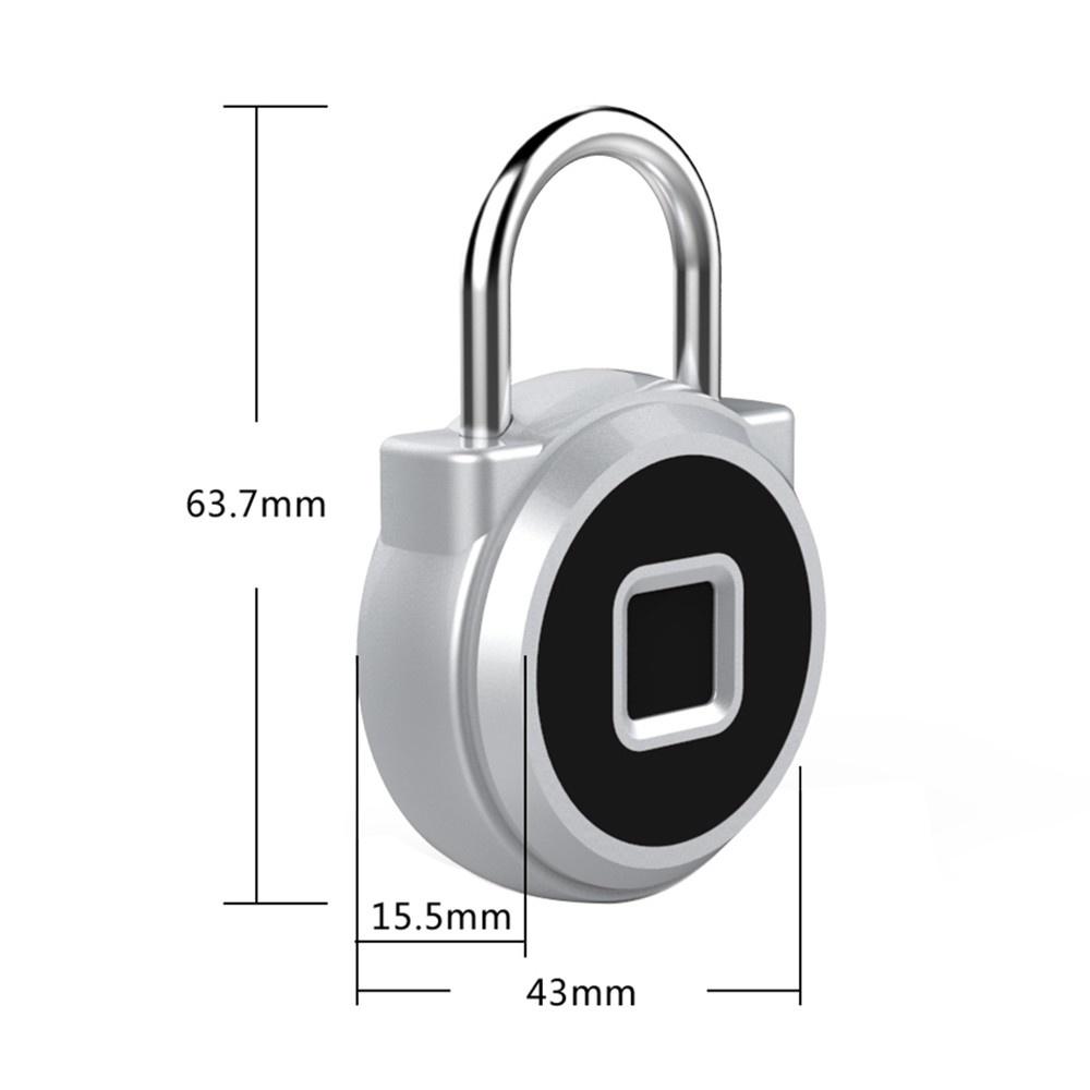 Fingerprint Padlock 20 Sets with USB Charging Port Led light for Pick-up trucks Bicycle warehouse Garages House Door