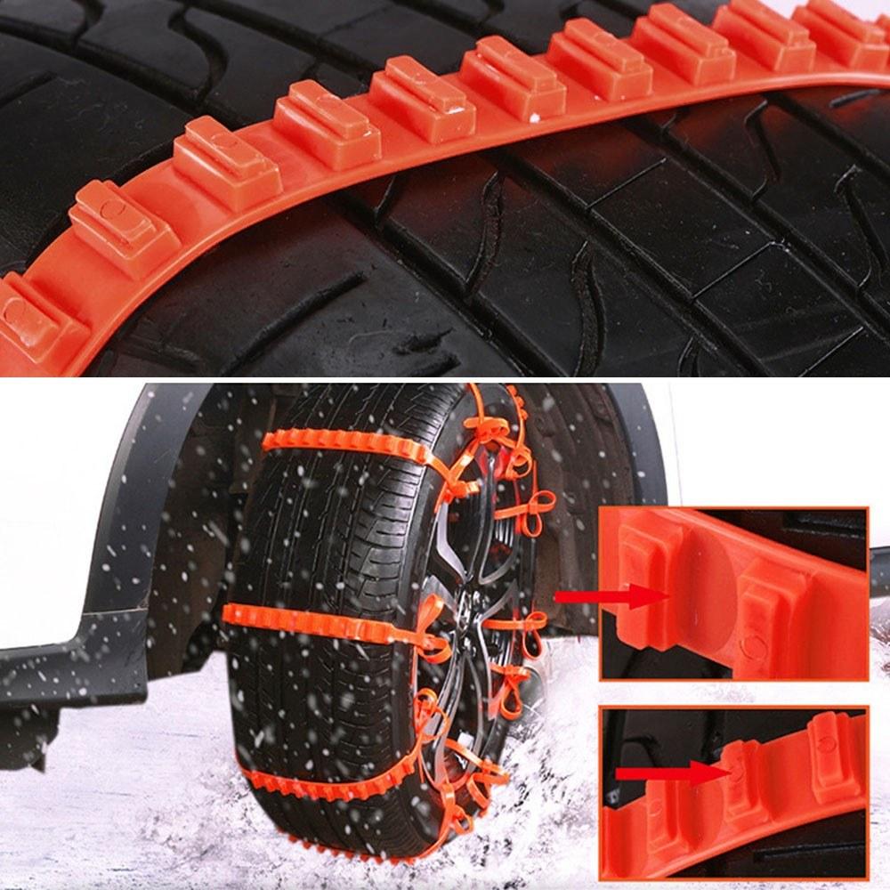 Car Snow Chains Emergency Anti-slip Tire Belt Winter Universal Amazing Traction Durable 20 pcs