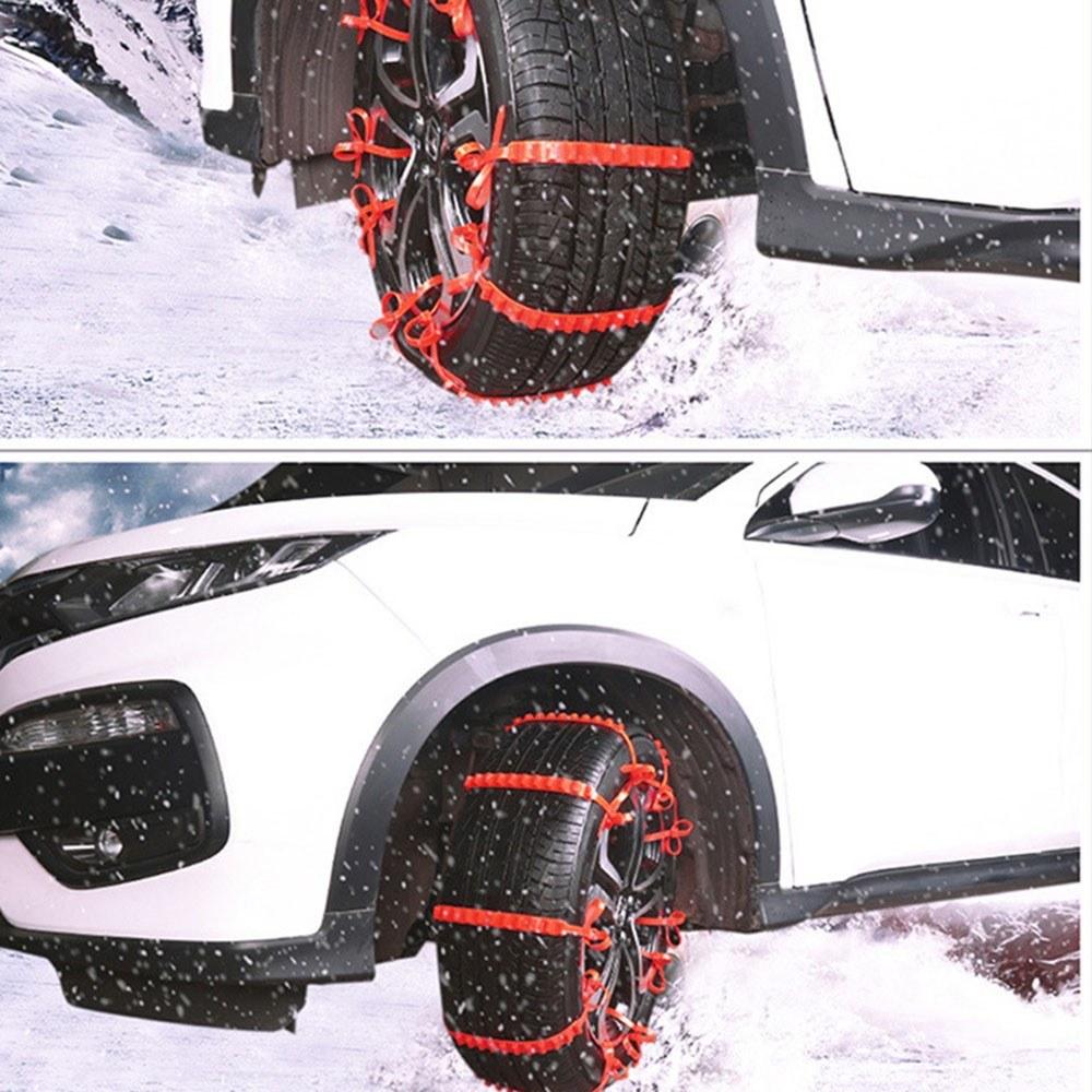 Car Snow Chains Emergency Anti-slip Tire Belt Winter Universal Amazing Traction Durable 20 pcs
