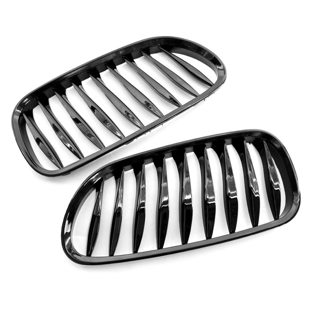 Front Grille Replacement for BMW E85 E86 Z4 2003 - 2008 High Gloss Black Cool Bussiness Style
