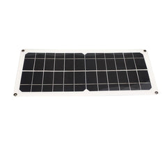 Monocrystaline Solar Panel USB Charger Kit with 10A Controller & Cables