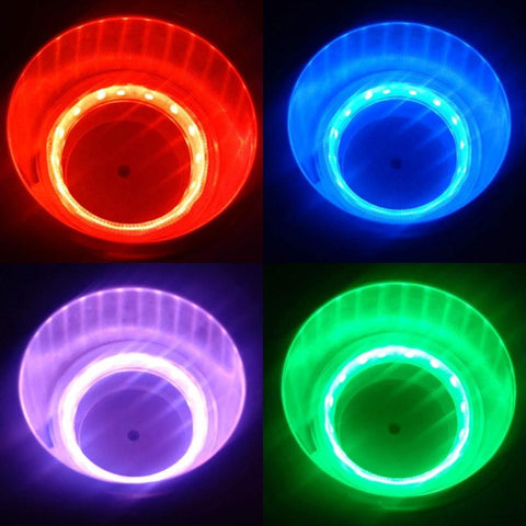 LED Plastic Cup Holder, Light Drink Holder with 14LEDs, for Marine Boat Car Truck RV Yacht，Purple