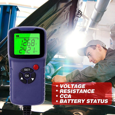 Car Battery Charger Tester Analyzer 12V 2000CCA Voltage Test Charge Circuit Automatic Diagnosis