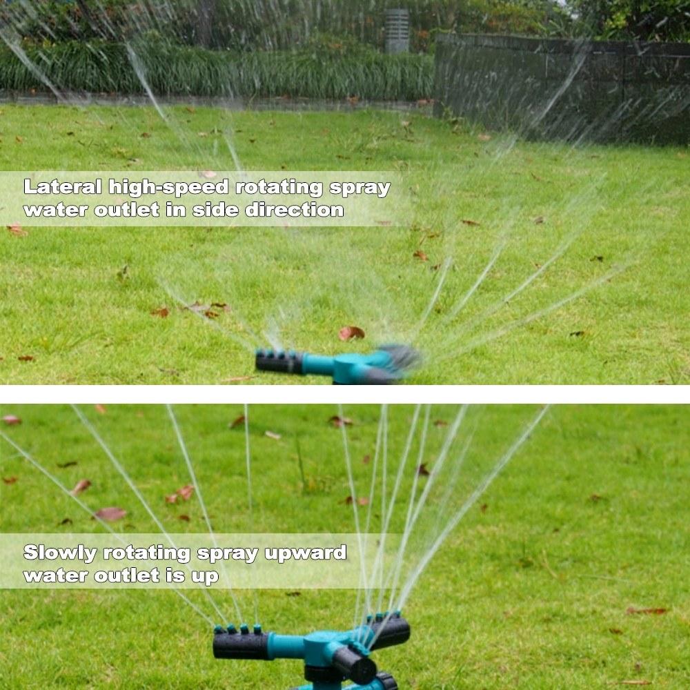 Lawn Sprinkler, Water Sprinklers for Garden Yard, Automatic 360 Degree Rotating Irrigation Sprayer