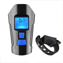 LED Bike Light Rechargeable Bike Tail Light and Front Light Set Cycle Headlight with Bicycle Speedometer Odometer