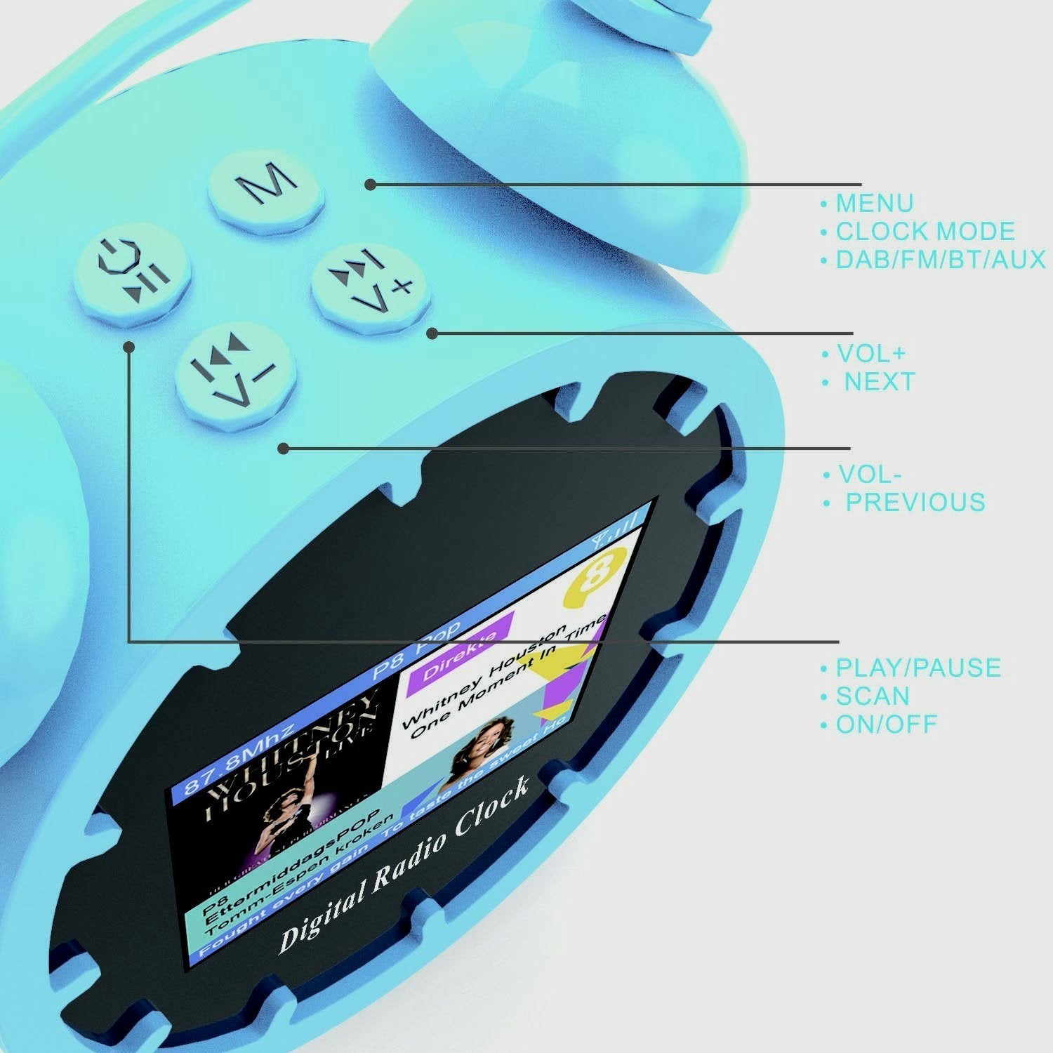 Portable Digital DAB/DAB+/FM Radio