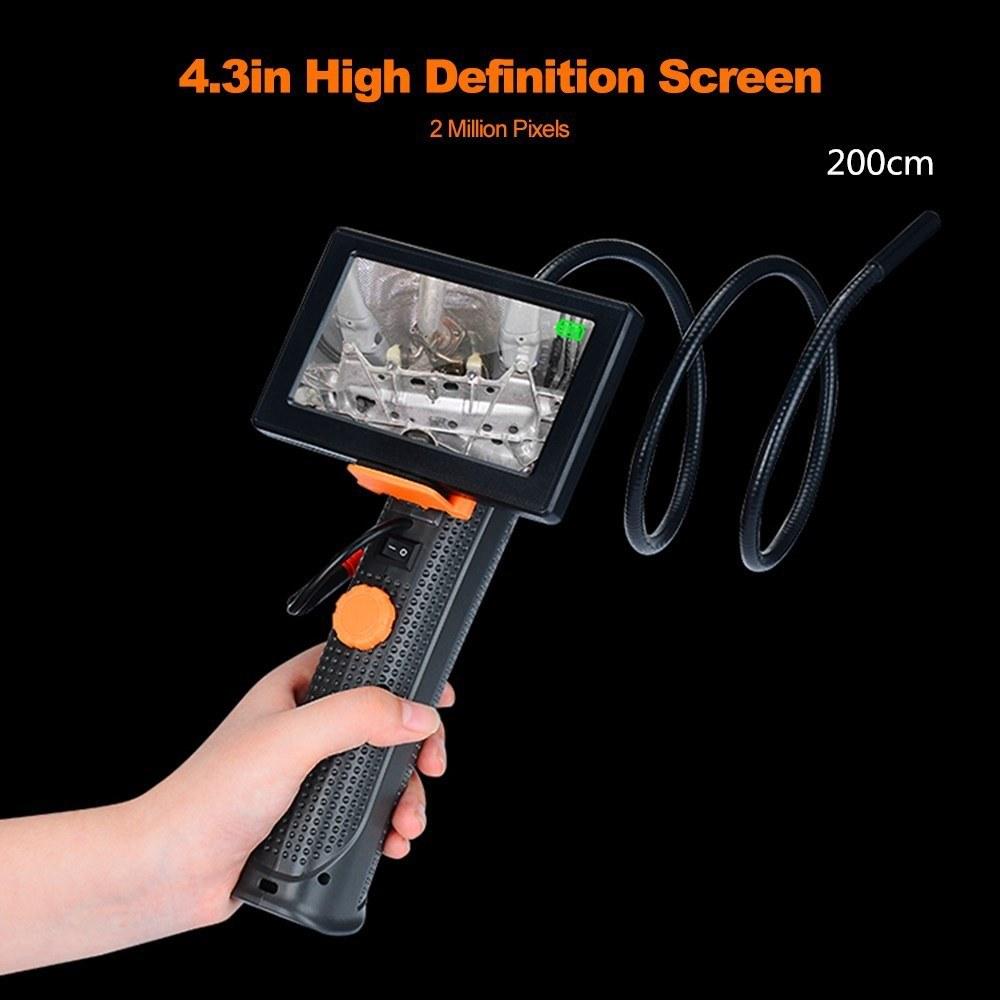 200cm Industrial Endoscope with Screen Inspection Camera 8.5mm Endoscope-Borescope